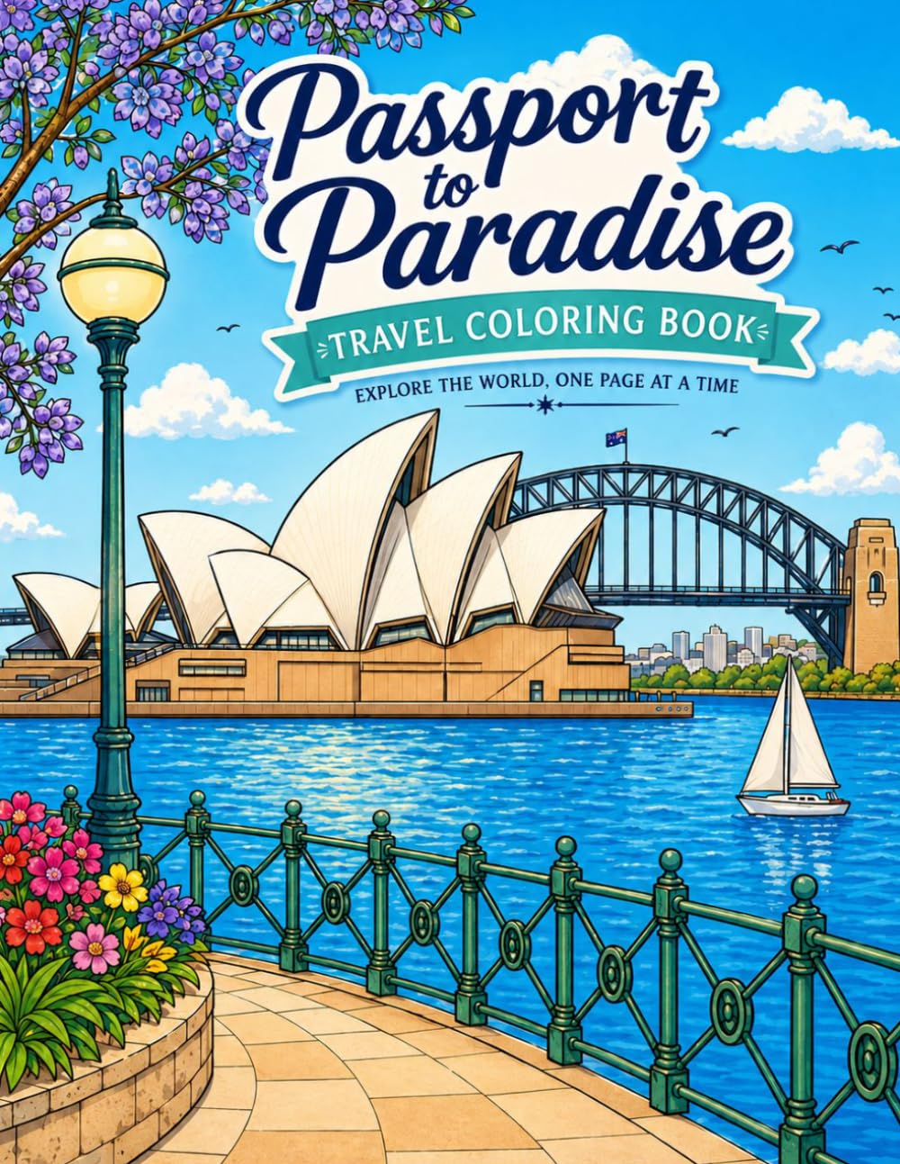 Passport to Paradise Coloring Book: Explore the World, One Page at a Time