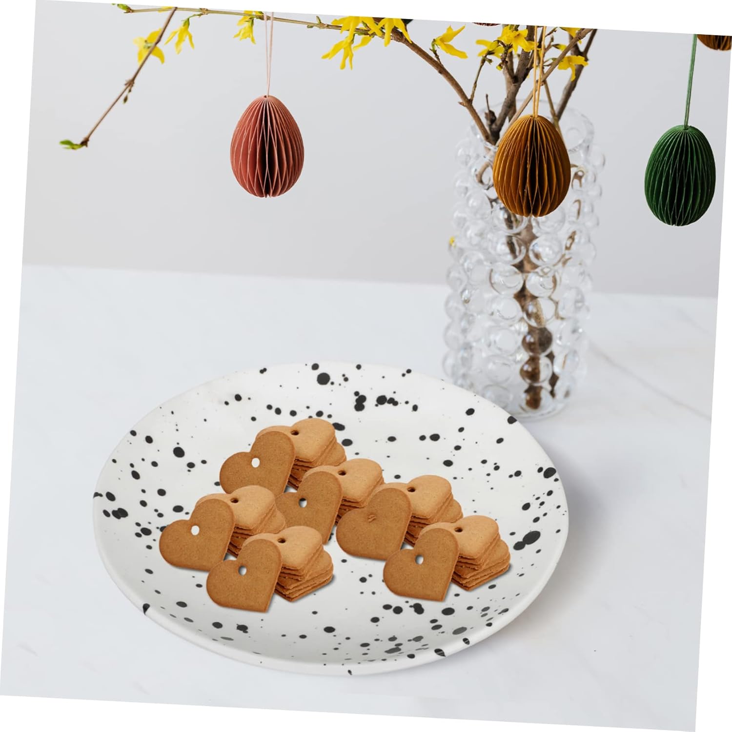 Vintage Ink Splash Ceramic Serving Plate Decorative Dish for Breakfast Pasta and Desserts Smooth Surface Easy to Clean for Home Restaurant Use