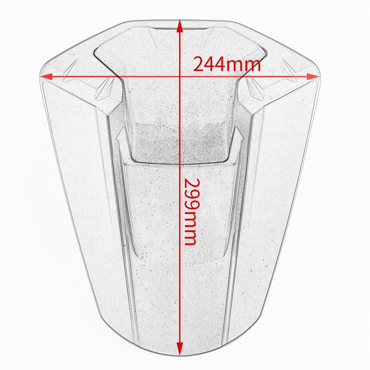 Housses de siège de Moto GSX-S1000 21-23, capots de siège Passager arrière Bosse carénage Section de Queue pièces de Rechange pour GSX-S GSXS 1000 GSXS1000 2021 2022 2023 (Noir Mat)