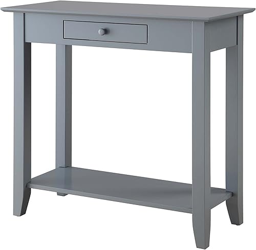 Miniatura 6 de Convenience Concepts American Heritage - Librero de escalera con cajón para archivos, Pino, Blanco