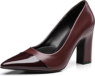 Trary Chunky Block Heel Pumps for Women