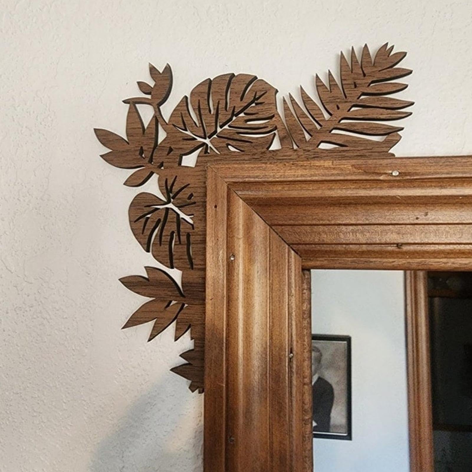 Asidius 5 Decorazioni In Legno A Forma Di Colibrì - Arte Da Parete Bohémien, Regalo Per Amanti Degli Uccelli. Arancione, Per Camera Da Letto, Soggiorno O Bagno. - 2