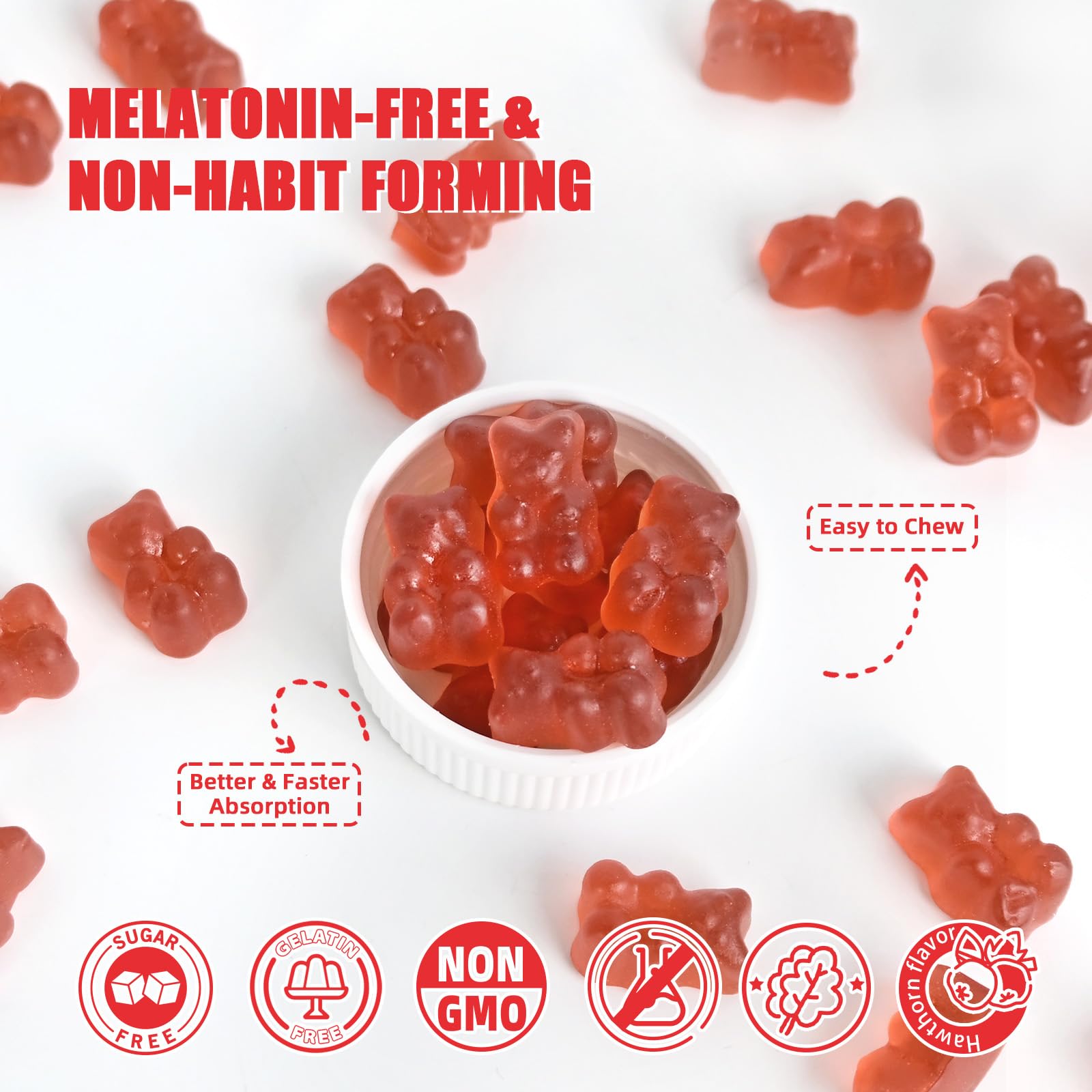 Butyrate Gummies Gut Health Supplement: Butyrate with Probiotic & Prebiotic Fiber Gummies for Women Men Sugar Free Digestive & Energy Metabolism Support Vegan Hawthorn Flavor 30 Days Supply — Amazon image 6