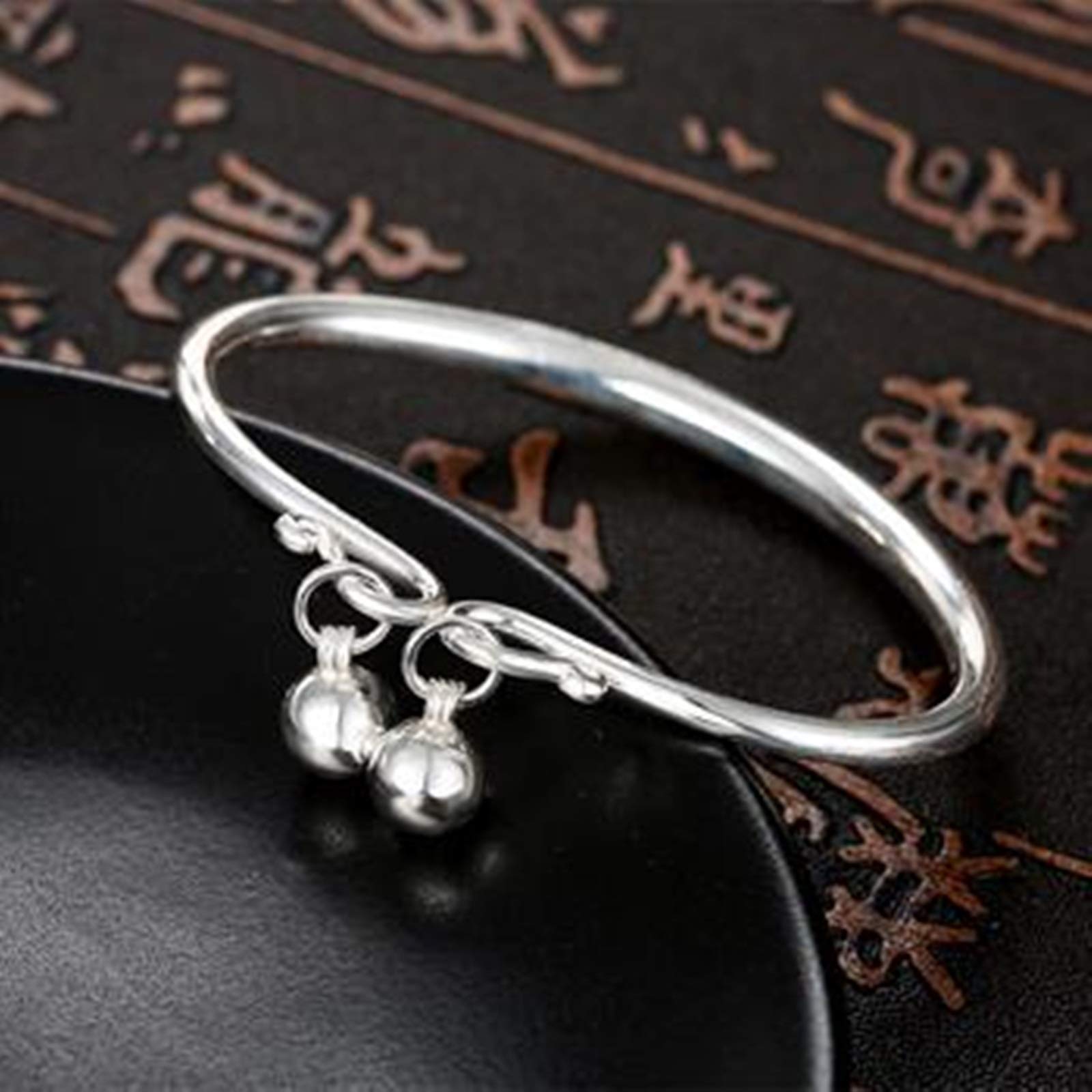 KnSam Bracciale da donna in metallo argento 925 bracciale da donna in argento 925 gioielli per donne ragazze argento, Argento sterling