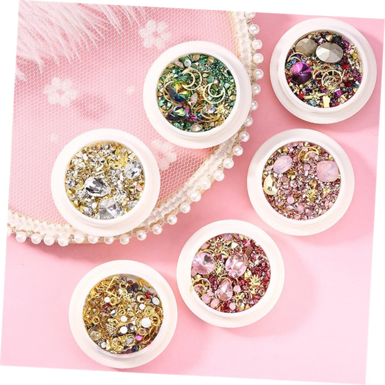 18 Set Accessori per Nail Art con Decorazioni Manicure Te per Unghie Artificiali e Naturali Materiali Leggeri e Resistenti per Donne e Appassionate Unghie