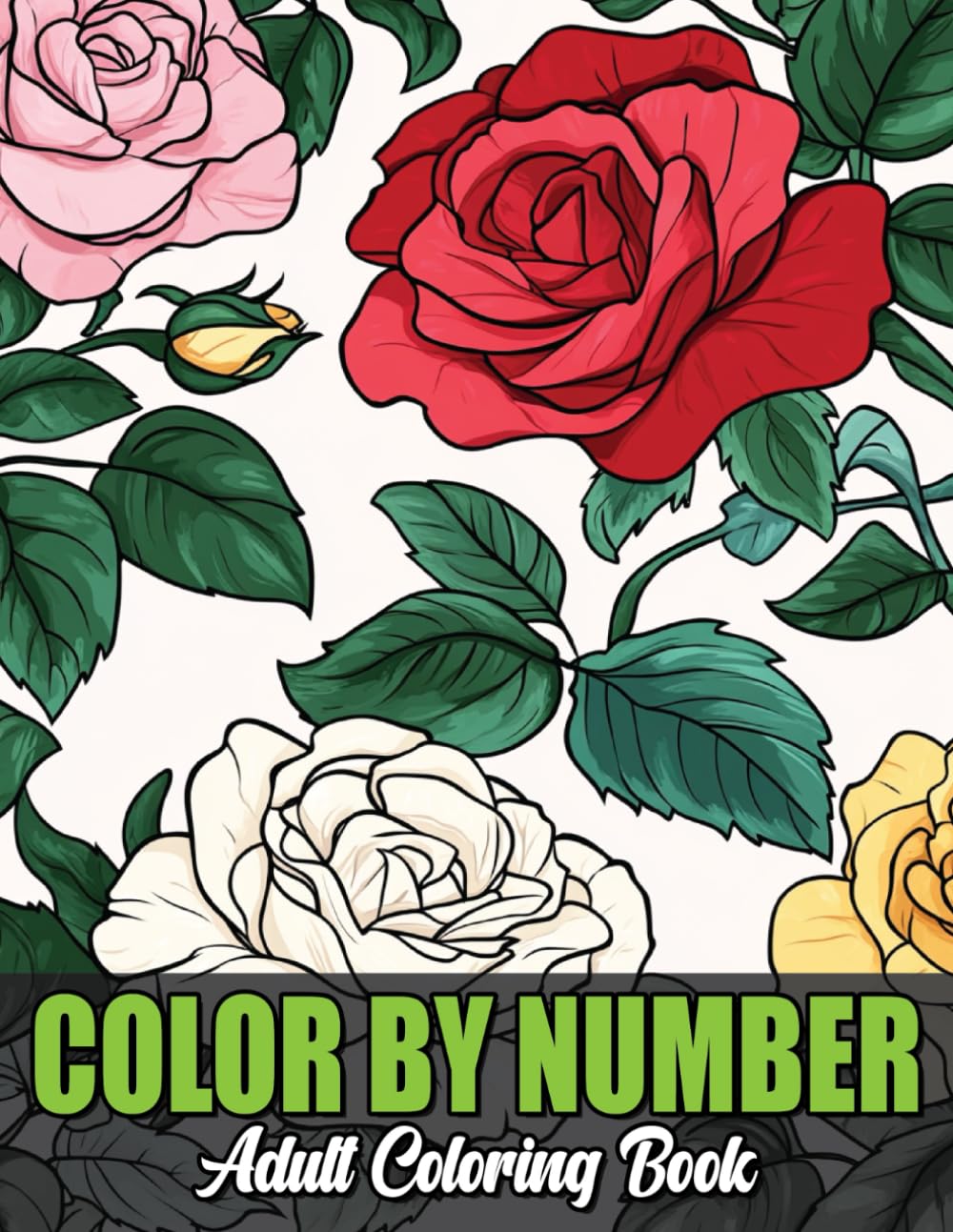 Color By Number Adult Coloring Book: Mindful Coloring: Beautiful Color By Number Designs for Adults