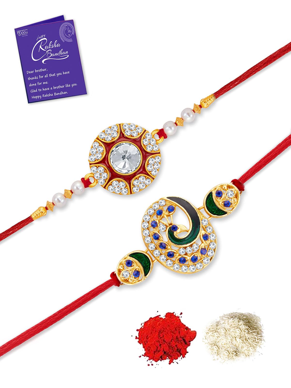 See full amazon price history chart for Sukkhi Rakhi Splendid Kundan Rakhi Combo & Designer Gold Plated Premium Rakhi for Brother, Roli Chawal & Greeting Card|Rakhi for Bhaiya|Rakhi for MEN|Kundan Rakhi|Rakhi Combo-Set of 2 |CBRAK105012 Sukkhi Rakhi Splendid Kundan Rakhi Combo & Designer Gold Plated Premium Rakhi for Brother, Roli Chawal & Greeting Card|Rakhi for Bhaiya|Rakhi for MEN|Kundan Rakhi|Rakhi Combo-Set of 2 |CBRAK105012 (B0C7W3PVX5) Amazon Price History, Amazon Price Tracker
