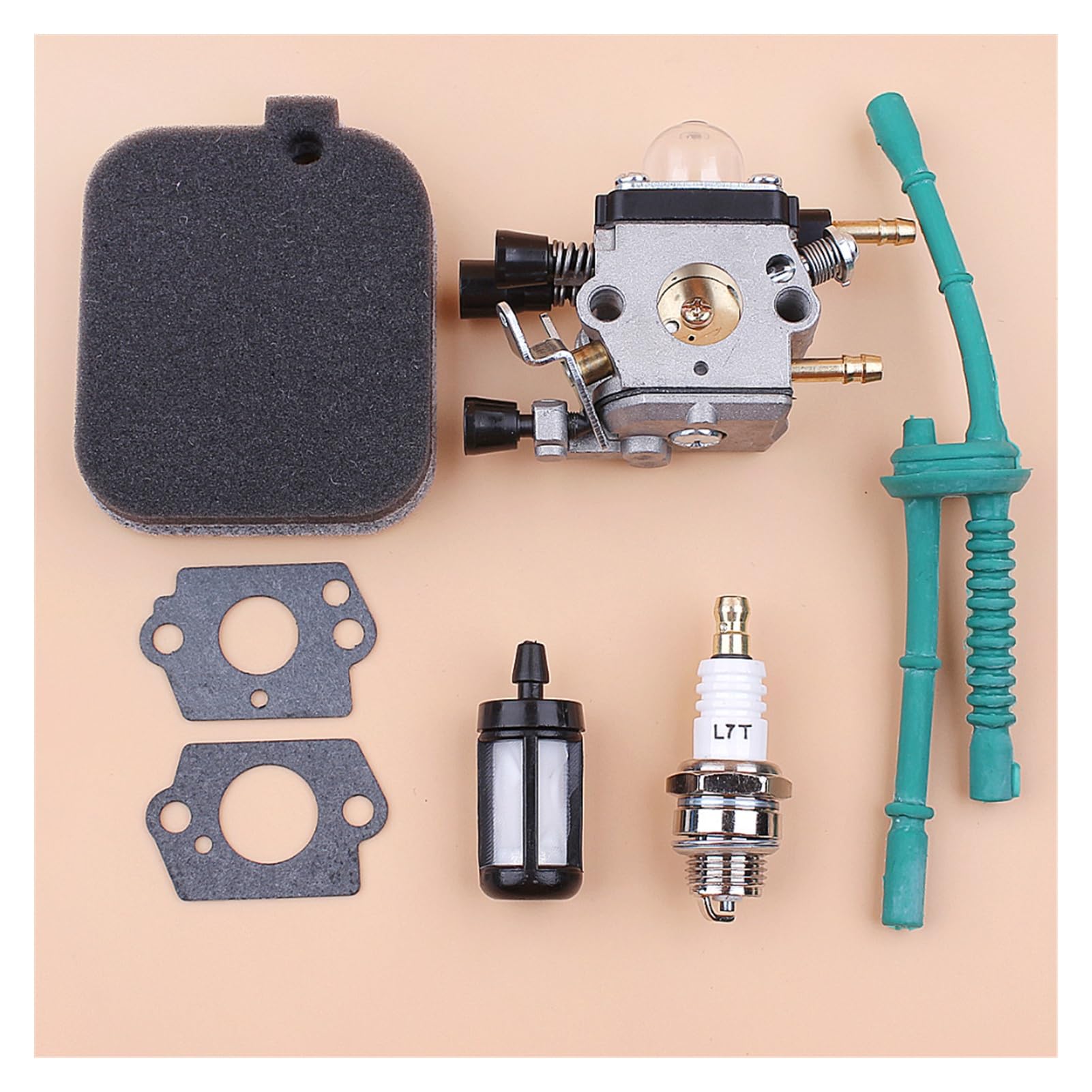 7 Uds junta de carburador filtro de aire Kit de filtro de manguera de combustible for STIHL BG45 BG46 BG55 BG65 BG85 BR45C SH55 SH85 sopladores de hojas 42291200606