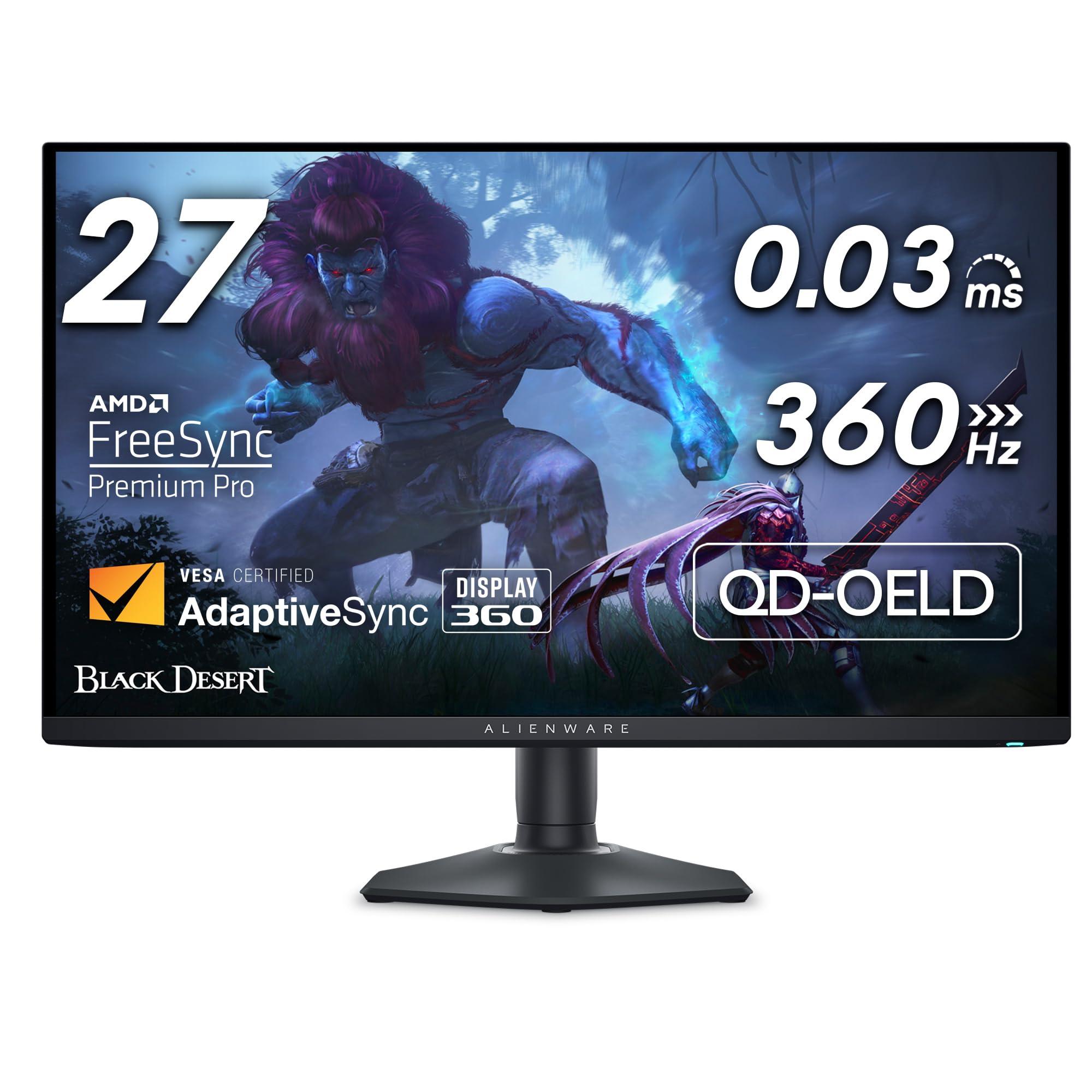 AW2725DF 27インチ 有機EL Alienware ゲーミングモニター Alienware AW2725DF OLED Gaming Monitor - 26.7-inch Quantom-Dot