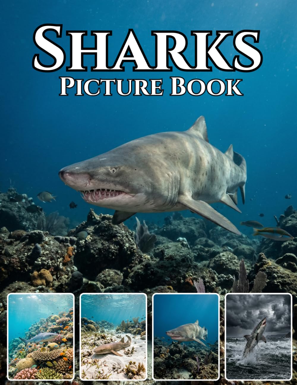 Sharks: Apex Predators of the Ocean: A Stunning Photography Coffee Table Book | Great White Sharks, Ocean Giants & Powerful Marine Life in the Deep Sea