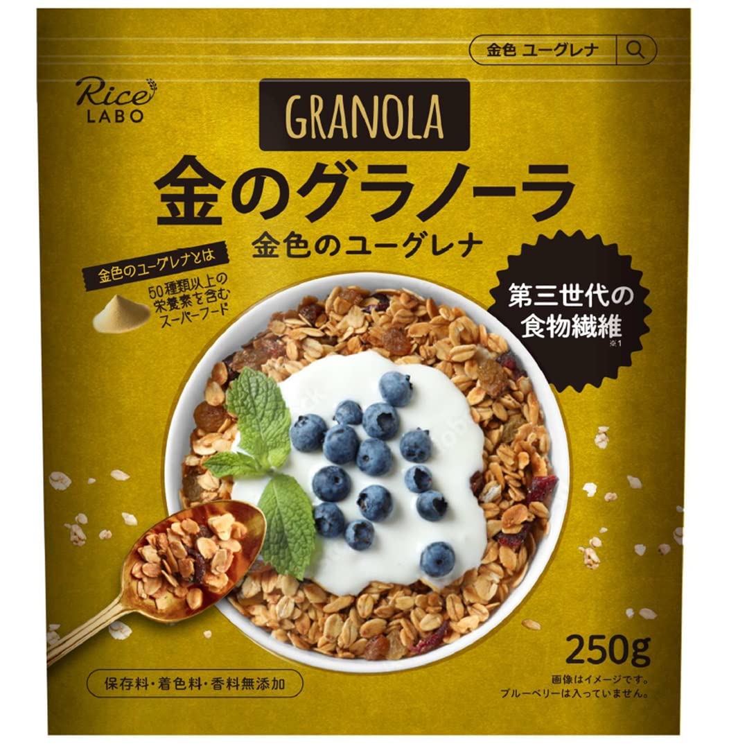 Amazon.co.jp: 幸福米穀 金のグラノーラ(GRANORL) 金色のユーグレナ Amazon.co.jp: 幸福米穀 金のグラノーラ(GRANORL) 金色のユーグレナ