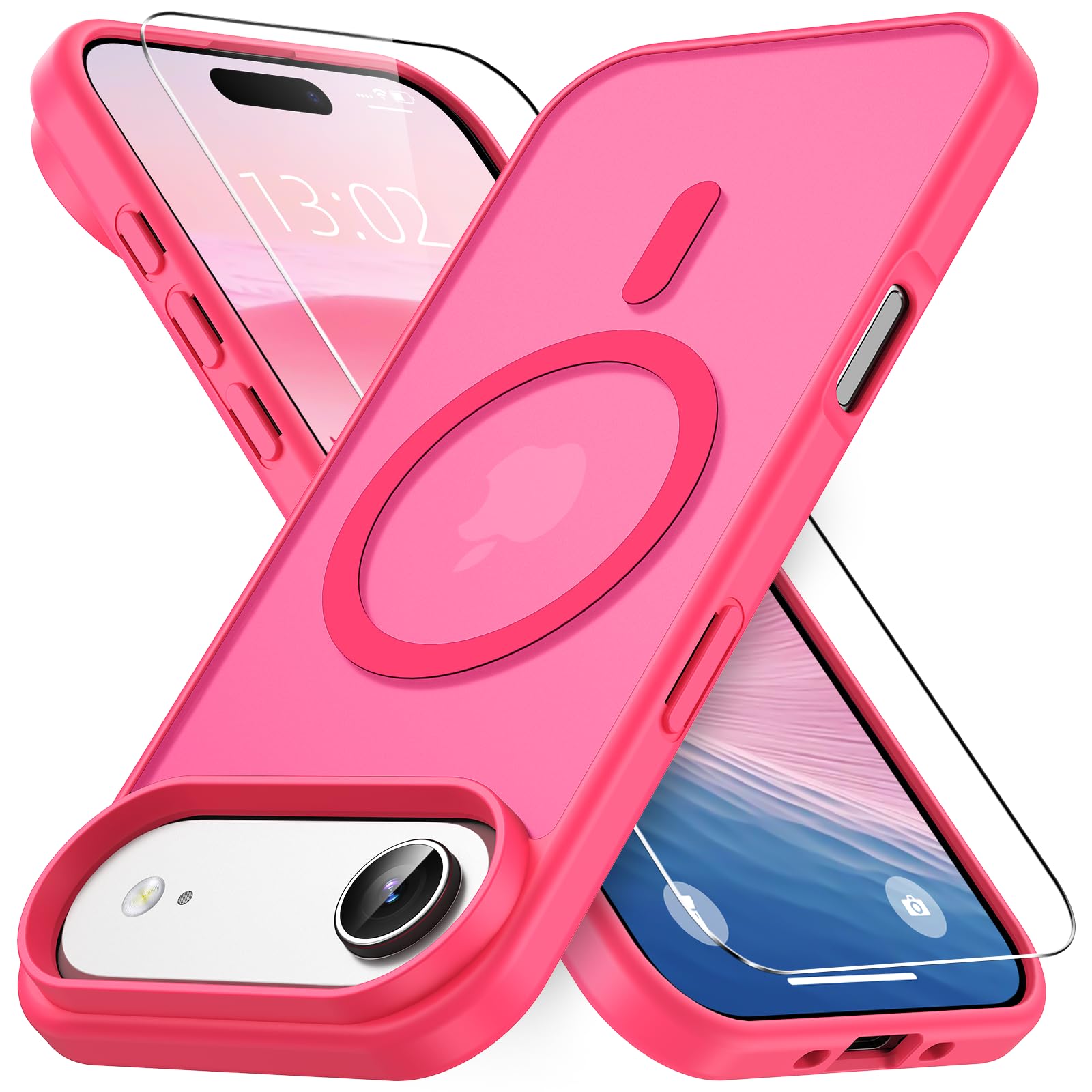 Vansdon Magnétique Coque pour iPhone Air avec 1 Verre Trempé, Compatible avec Ma