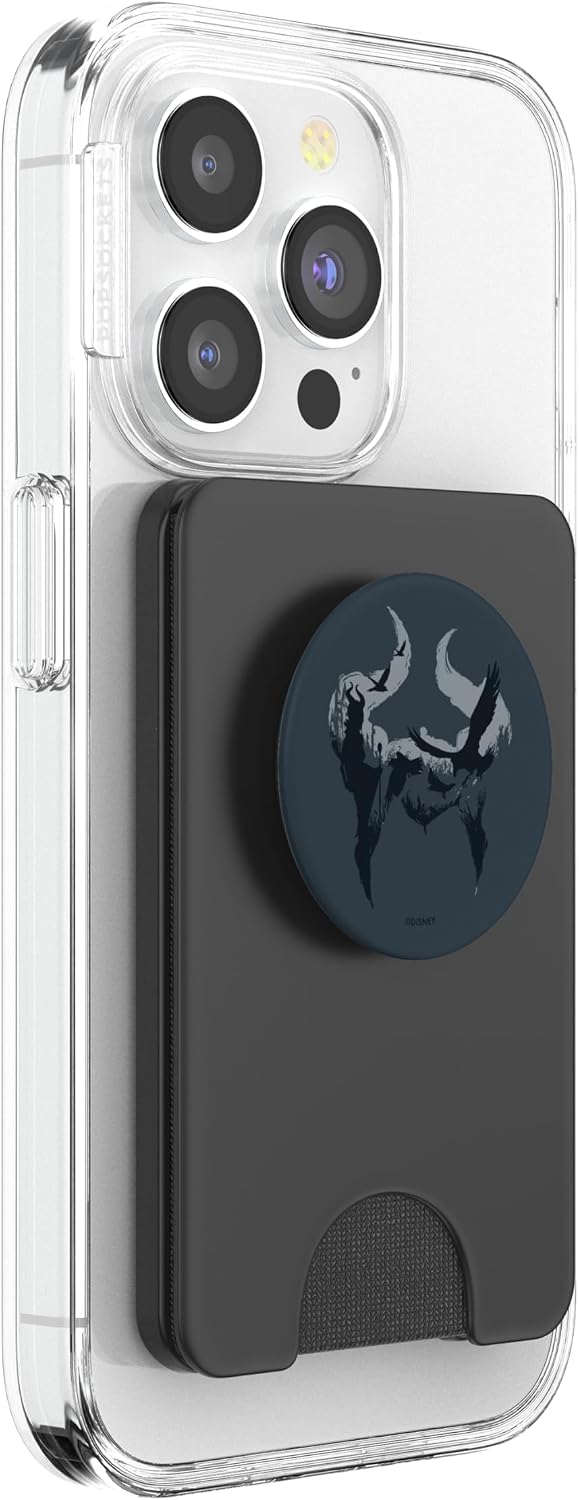 Disney Maleficent: Mistress of Evil Horns Silhouette PopSockets PopWallet for MagSafe