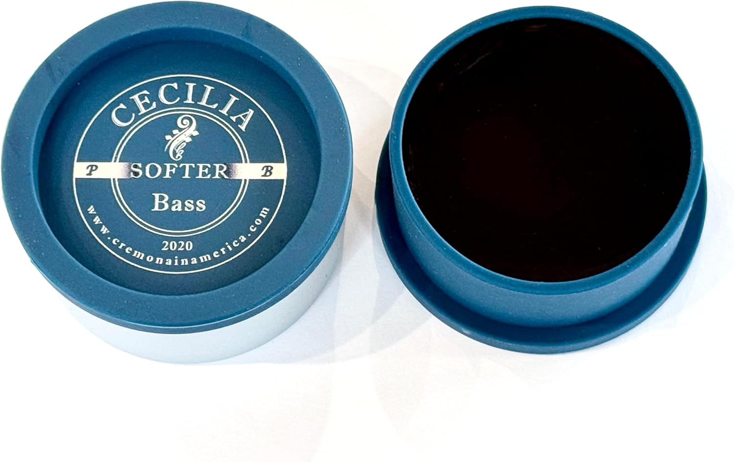 CECILIA Rosin for Bass 'Softer' Formula, Bass Rosin Specially Formulated for Bass Bows with Included Rosin Spreader