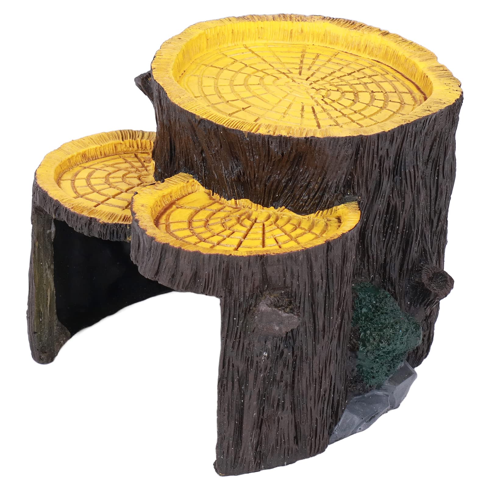 Artificial Aquarium Plants Stump Shape Hiding The Hole Fine Workmanship Easy To Clean For Indoor