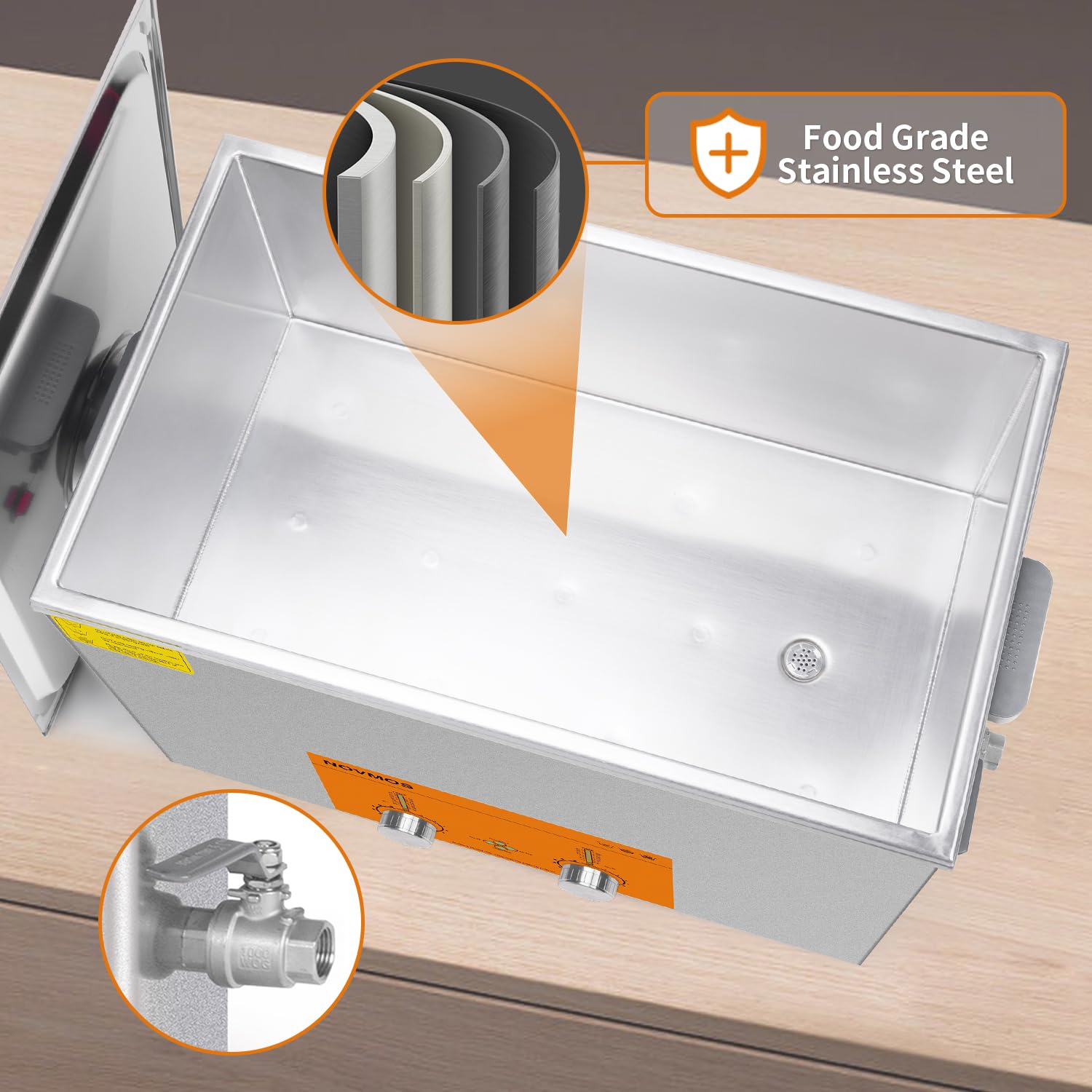 Ultrasonic Cleaner,37L 720W Industrial Sonic Cleaner with Encoded Control, Ultrasonic Engines Cleaner for Gun,Carburetors,Parts,Chain Cleaning (Including Baskets)