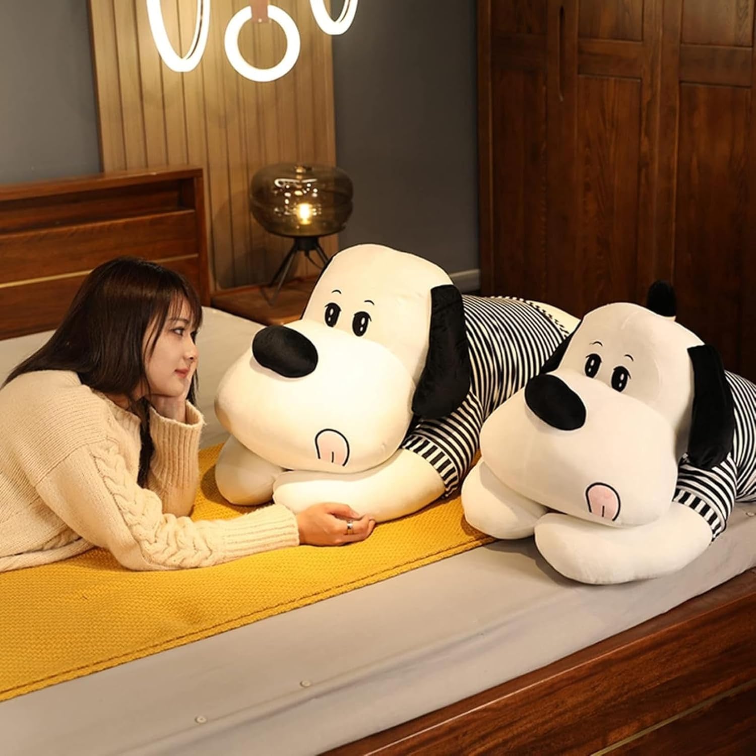 いぬぬいぐるみ 犬抱きまくら 巨大 かわいい 添い寝枕 大きいサイズ 背当て 腰当て 肘置き 萌え萌え ふわふわ 【デイベッドヘッドボード】 柔らかい