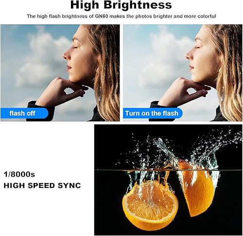 Miniatura 5 de Godox TT685II-S Flash TTL 2.4GHz GN60 Sincronización de alta velocidad 1/8000s Cámara Speedlite Speedlight Light Compatible con cámaras Sony y