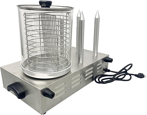Miniatura 2 de TECHTONGDA Vaporizador para perros calientes, parrilla de salchichas, calentador eléctrico para bollos, calentador de perros calientes, calentador