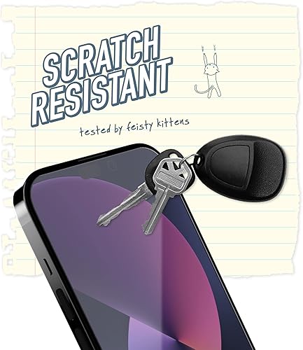 Miniatura 10 de Smartish Protector de pantalla para iPhone 13 mini - Tuff Sheet - Vidrio templado resistente a los arañazos con herramienta de alineación -