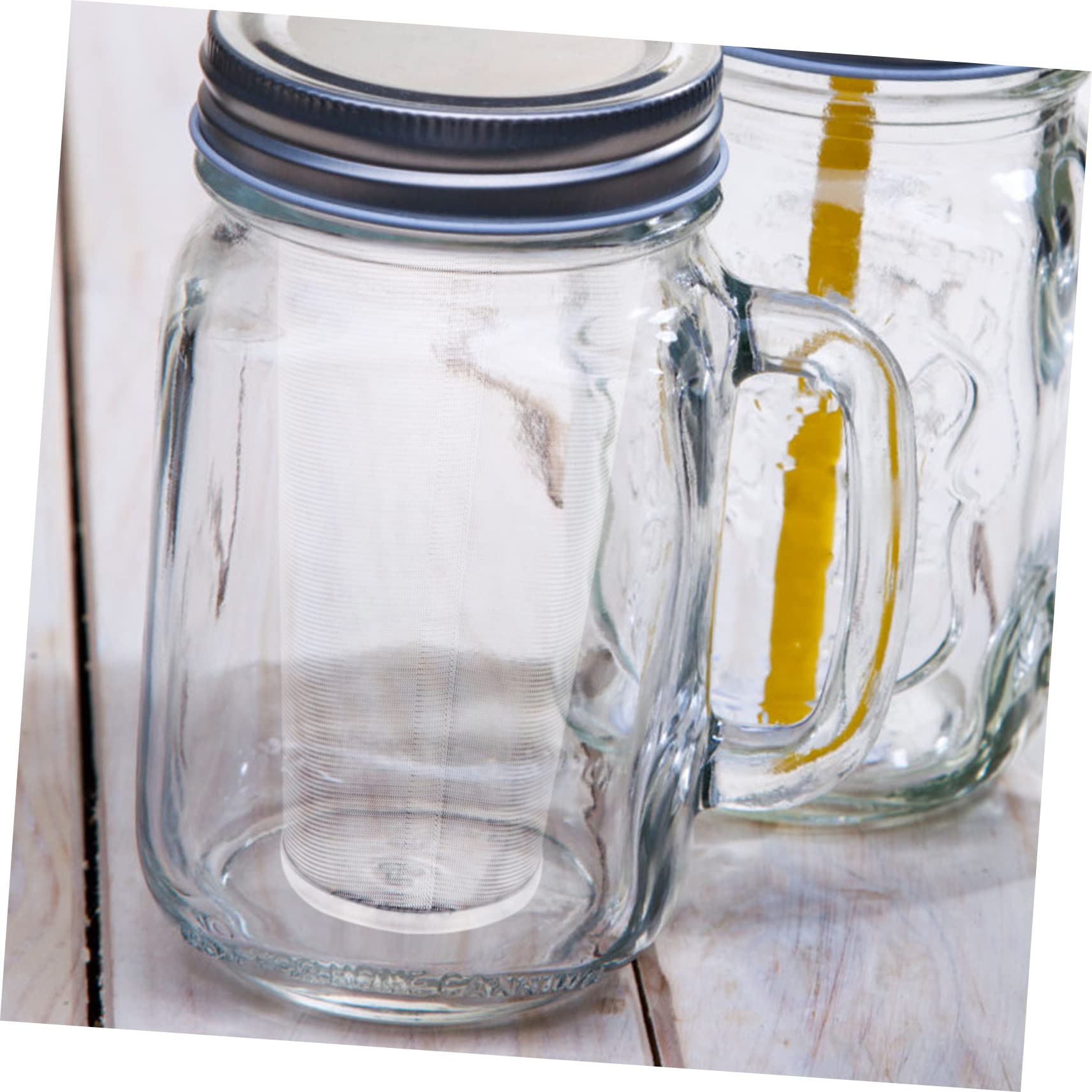 Alipis 3pièces Filtre à Thé Acier Infuseur Pour Café Et Boissons Pratique Pour Infusion Bocaux Design Réutilisable Et Facile à Nettoyer