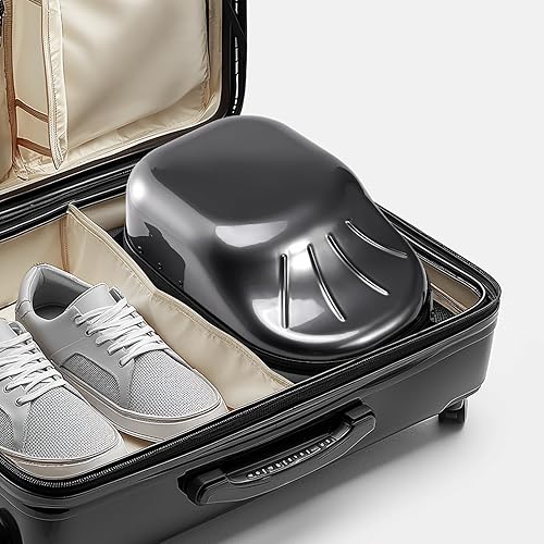 Miniatura 14 de ProCase Estuche rígido de viaje para sombreros, bolsa de almacenamiento para 7-8 gorras de béisbol, organizador de sombreros con correa ajustable