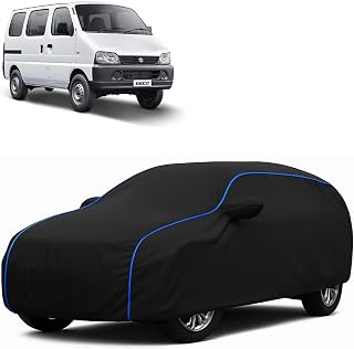 LUBANAZ All-Weather Car Cover for Maruti Eeco | UV Resistant, Dustproof, Scratchproof, Mirror & Antenna Pocket, Adjustable... Price In India