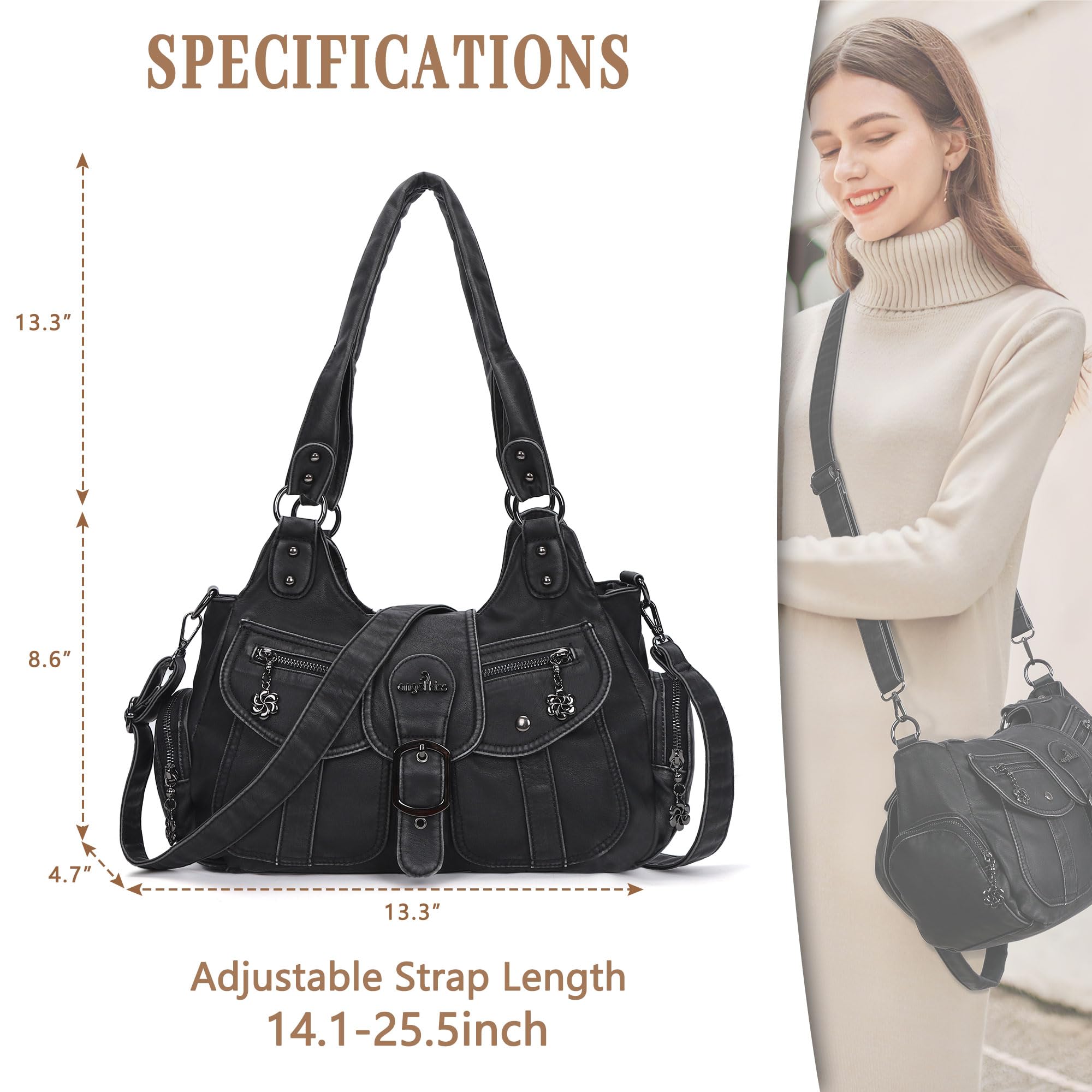 Angel Kiss hobo torba na ramię Kobiety Top-handles Bag