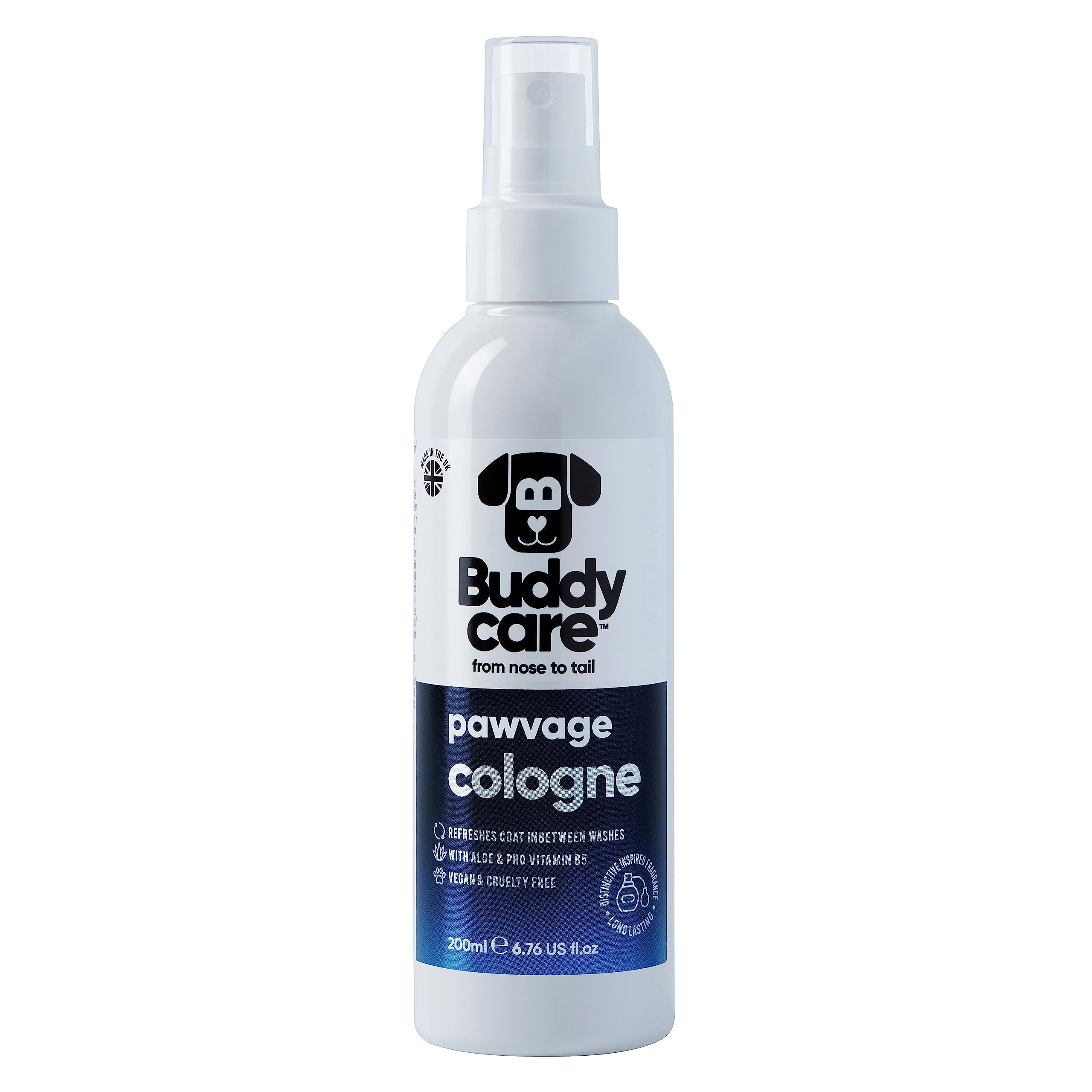 Buddycare Dog Cologne - Pawvage - 200ml - Distinctive and Inspired Scented Dog Cologne - Refreshes Between Dog Washes