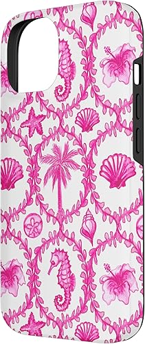 Miniatura 5 de Funda rosa hawaiana para iPhone 11 Pro Max Coastal Nieta Coco Girl Preppy