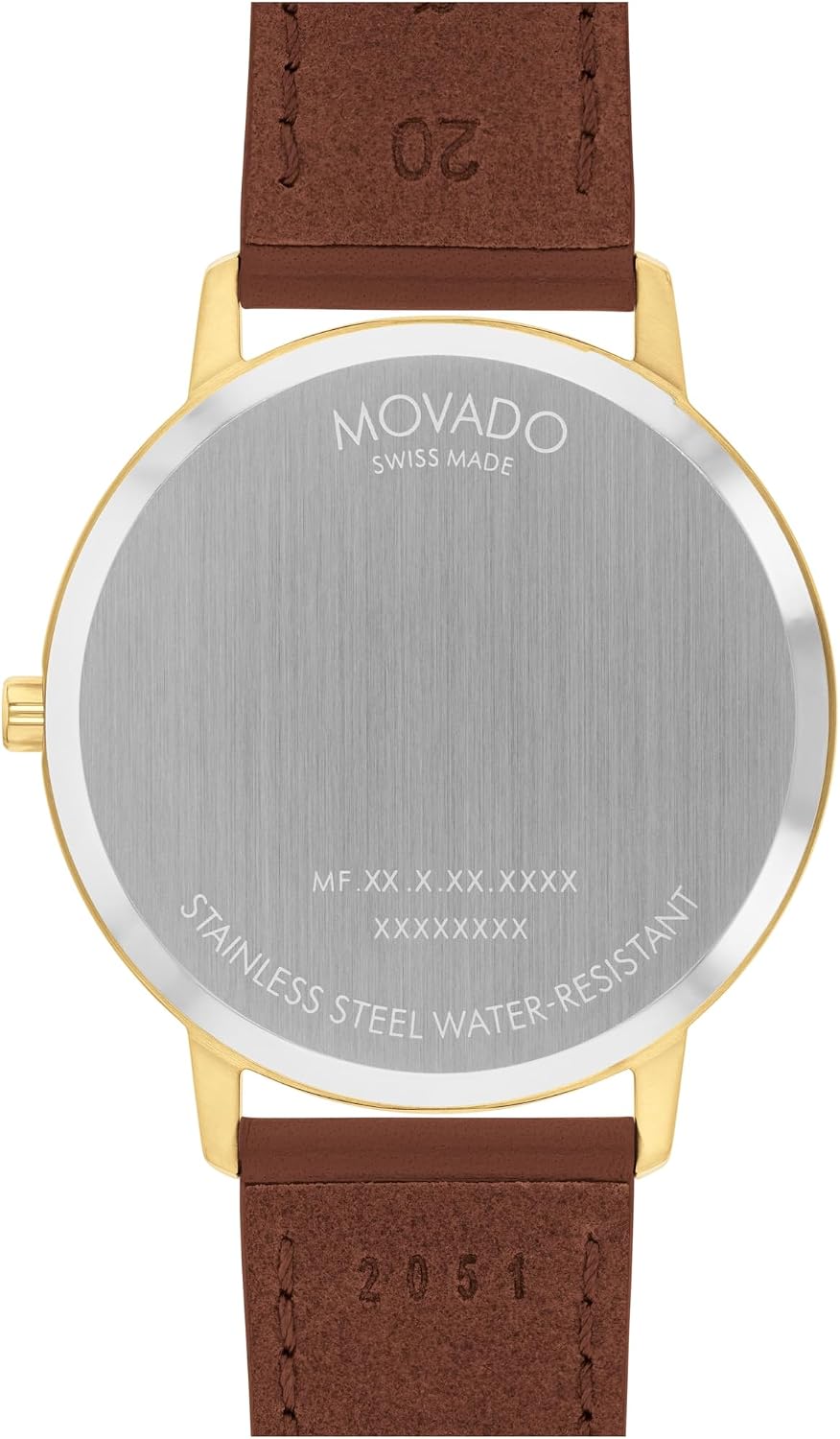 Movado Face Men's Luxury Quartz Watch - Swiss Movement - Water Resistance 30 Meters (3ATM) - Elegant Timepiece - Gift for Him - 41mm