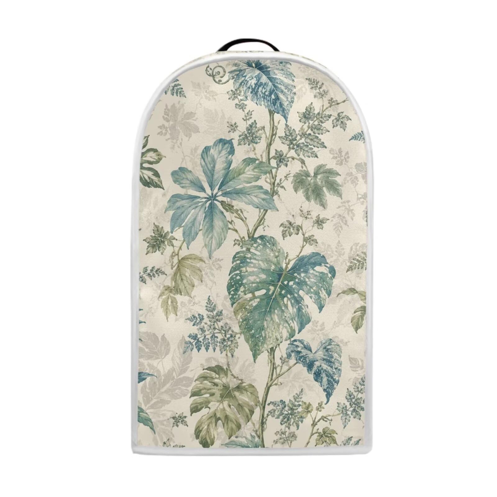 Talayituse Vintage Palm Leaf Botanical Print Blender Dust Cover, Fingerprint Protection Cover for Stand Mixer or Coffee Machine, Home Kitchen Appliance Covers for Stain Dust Resistant Supplies