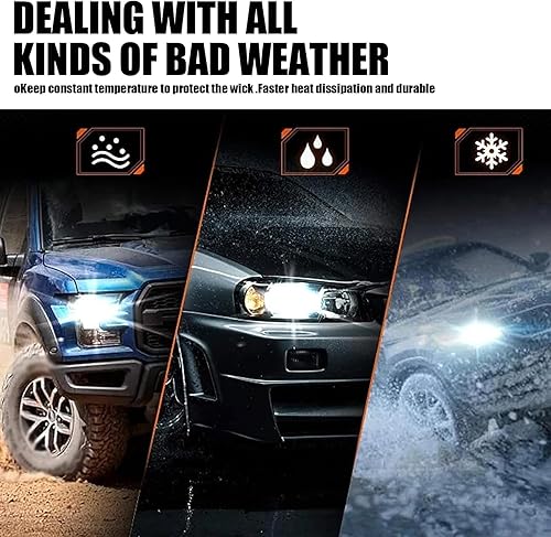 Miniatura 7 de 2 bombillas LED 9005 antiniebla para automóvil, 0.7 pulgadas x 0.9 pulgadas x 2.4 pulgadas, 6000 K, kits de repuesto de focos de vehículo,