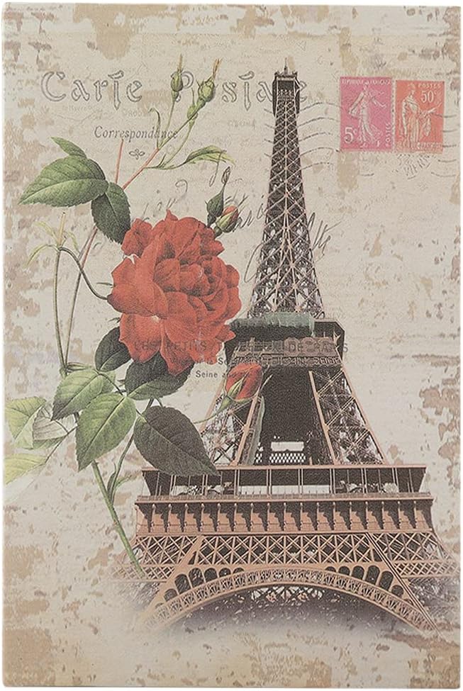 Children Piggy Bank, Bible Secret Book Box Piggy Bank Money Cartoon Clothes Password Collection Box for Home Decoration(Eiffel Tower)
