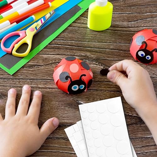 Miniatura 3 de Quadafy Cinta transparente de doble cara para paredes, varios tamaños de puntos adhesivos de doble cara, puntos de montaje extraíbles de alta