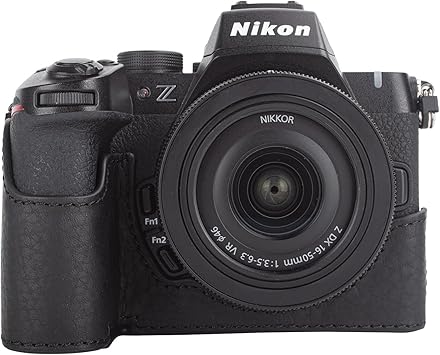 MUZIRI KINOKOO Z F Zf - Funda Protectora De Piel Auténtica Compatible Con Cámara Z F/Zf, Con Apertura Inferior Y Diseño De Agarre De Mano, Color Café