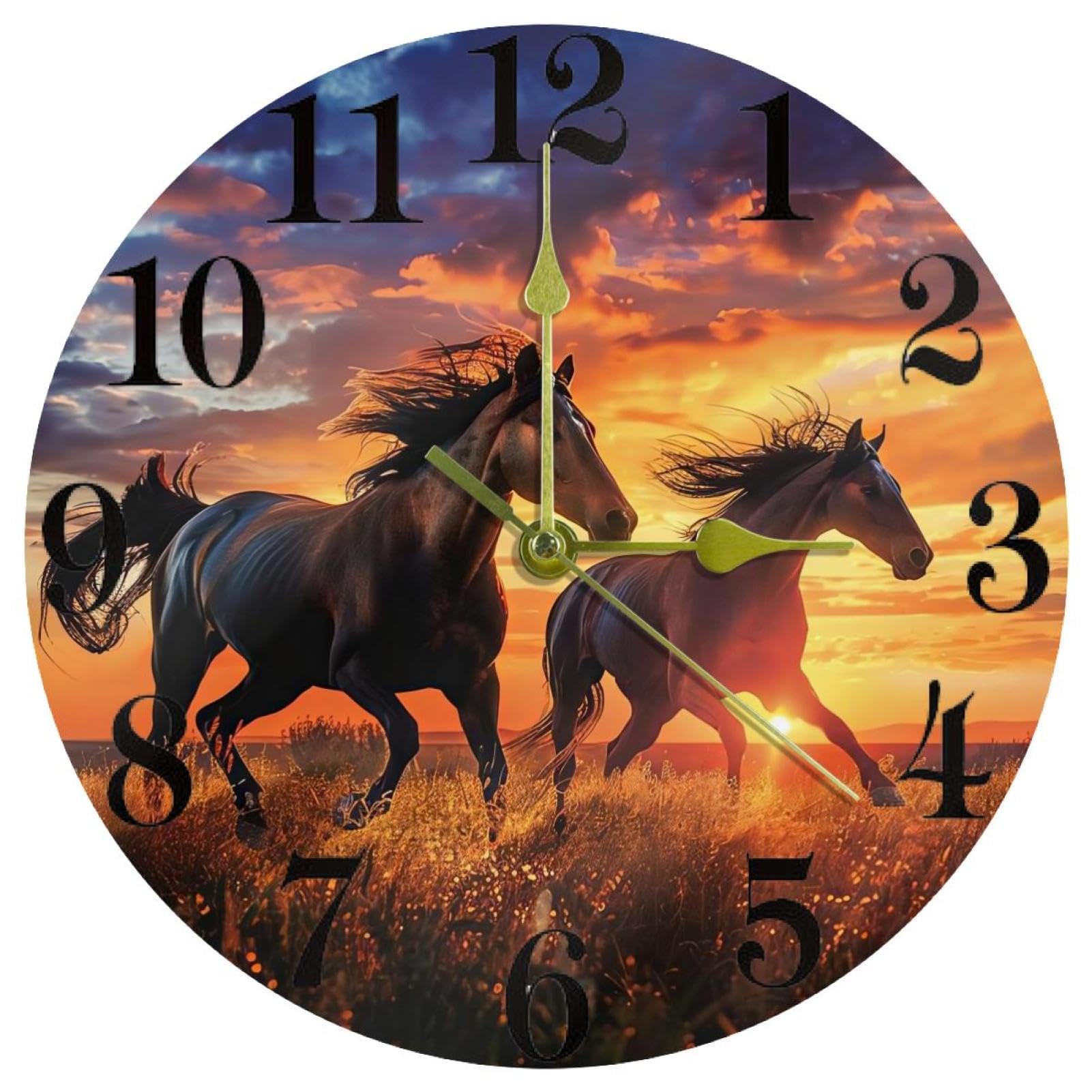 Horloge murale sans tic-tac ronde pour retrouver des nuits calmes
