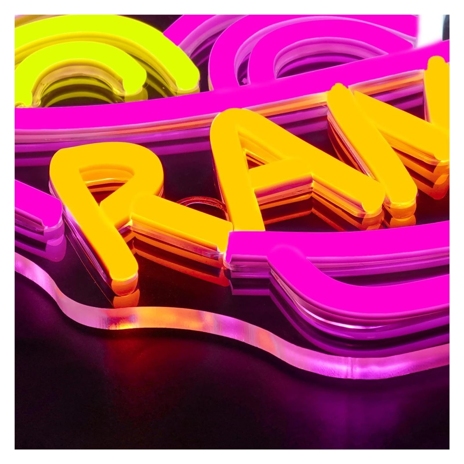 Scritta luminosa Insegna Al Neon Ramen A, Decorazione Per Bar Di Noodle Giapponesi, Per Ristoranti Di Ramen E Cucine Domestiche Per Amanti Di Sushi E Noodle 38cmх32cm