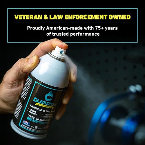 Miniatura 6 de Clenzoil Marine & Tackle - Lubricante de aceite para equipos de pesca - para carretes de cuidado de peces, motores de barcos, descensores y más