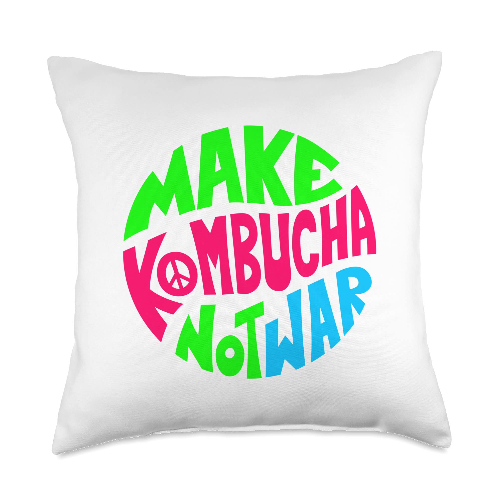 Voimo Make Kombucha Throw Pillow, 18x18, Multicolor