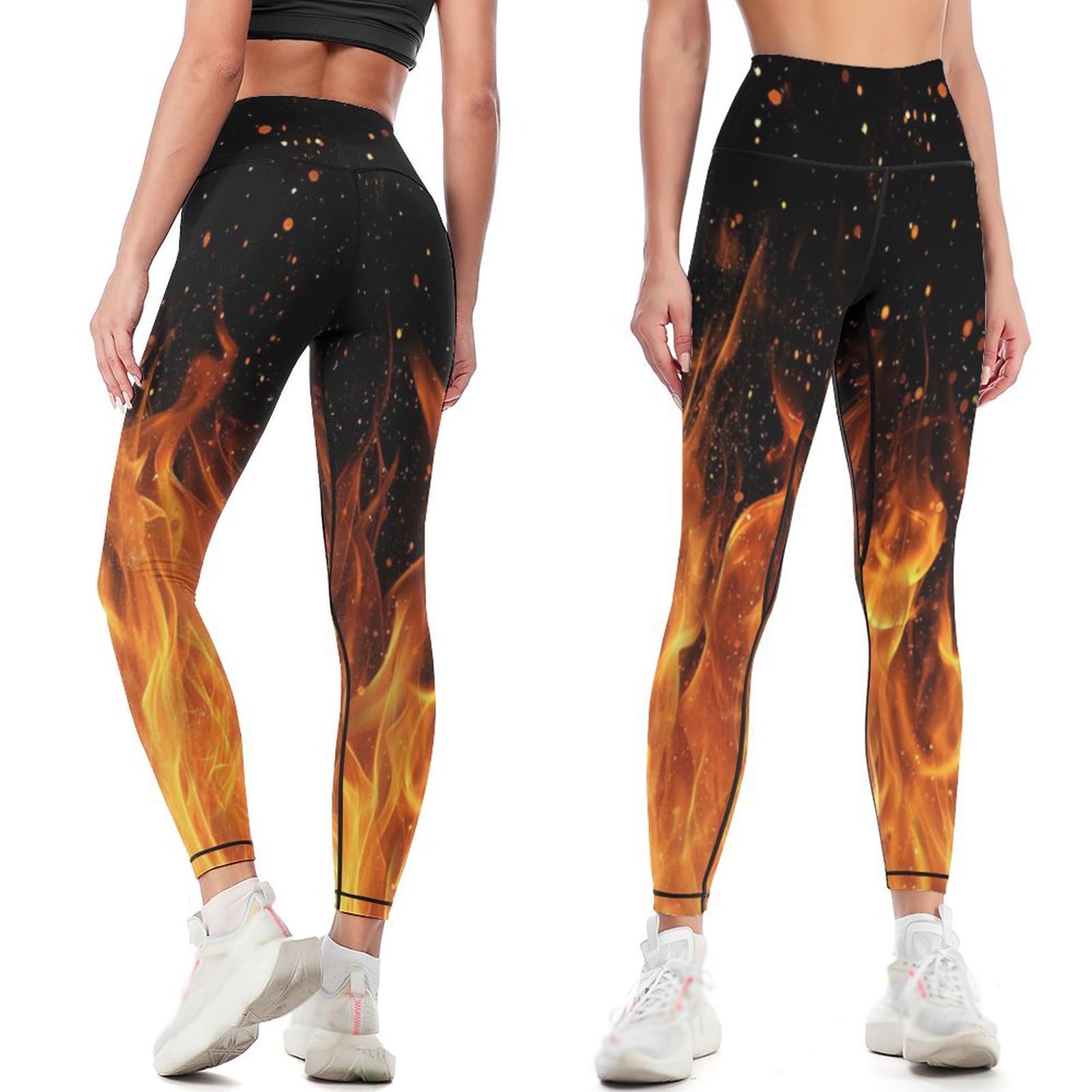 High Waisted Yoga Pants for Women Tummy Control 4 Way Stretch Running Workout Leggings Athletic Yoga Pants