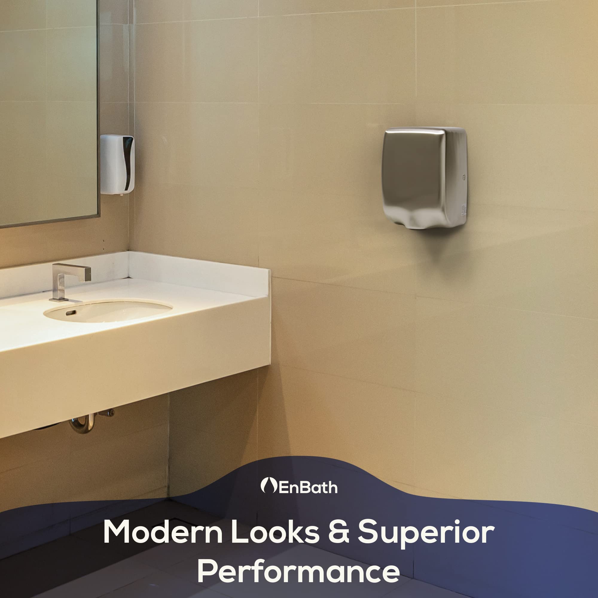 Buy EnBath Commercial Hand Dryer (224 mph) Automatic Electric Hand