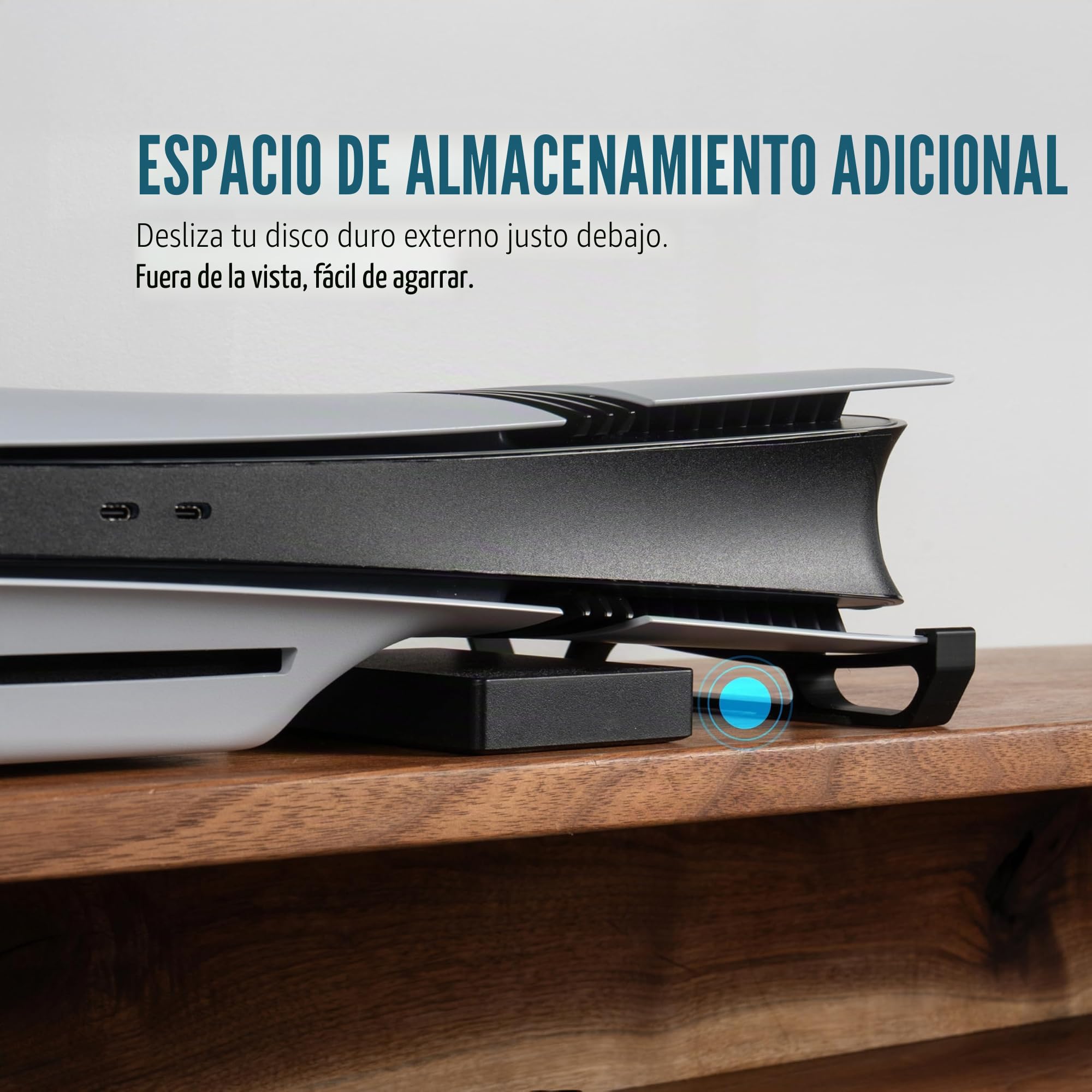 Glistco Patines - Soporte horizontal para PS5 Pro compatible con Disc & Digital Edition [PlayStation_5] (negro)
