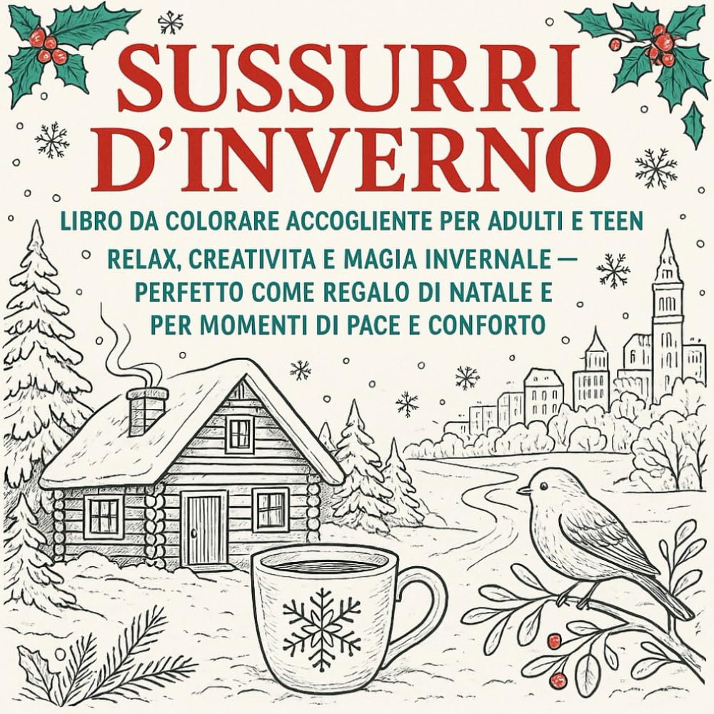 Sussurri d’Inverno: Libro da Colorare Accogliente per Adulti e Teen – 45 Scene Invernali per Rilassarsi e Combattere lo Stress: Relax, Creatività e ... (Meraviglie di Natale – Serie da Colorare)