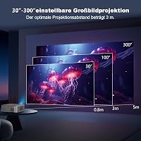 FRESHDEW Natív 1080P WiFi Projektor Bluetooth 5.2 Kapcsolattal - Elektromos Fókusz, 26000L LCD Házimozi Vetítő iOS/Android Kompatibilitással 5