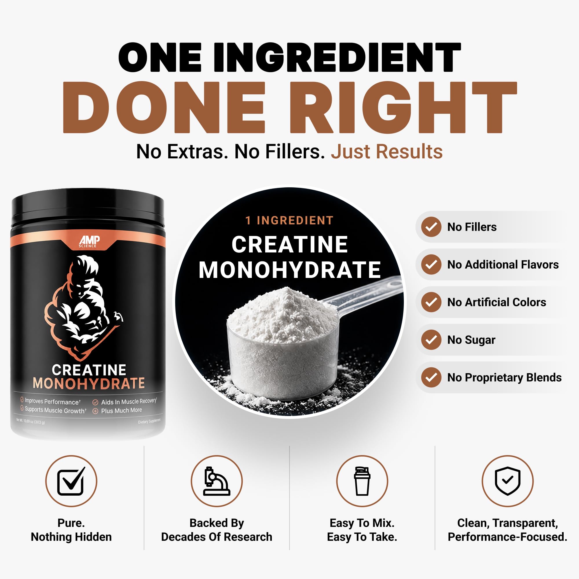 Creatine Monohydrate Powder – 60 Servings of Creatine — Amazon image 2