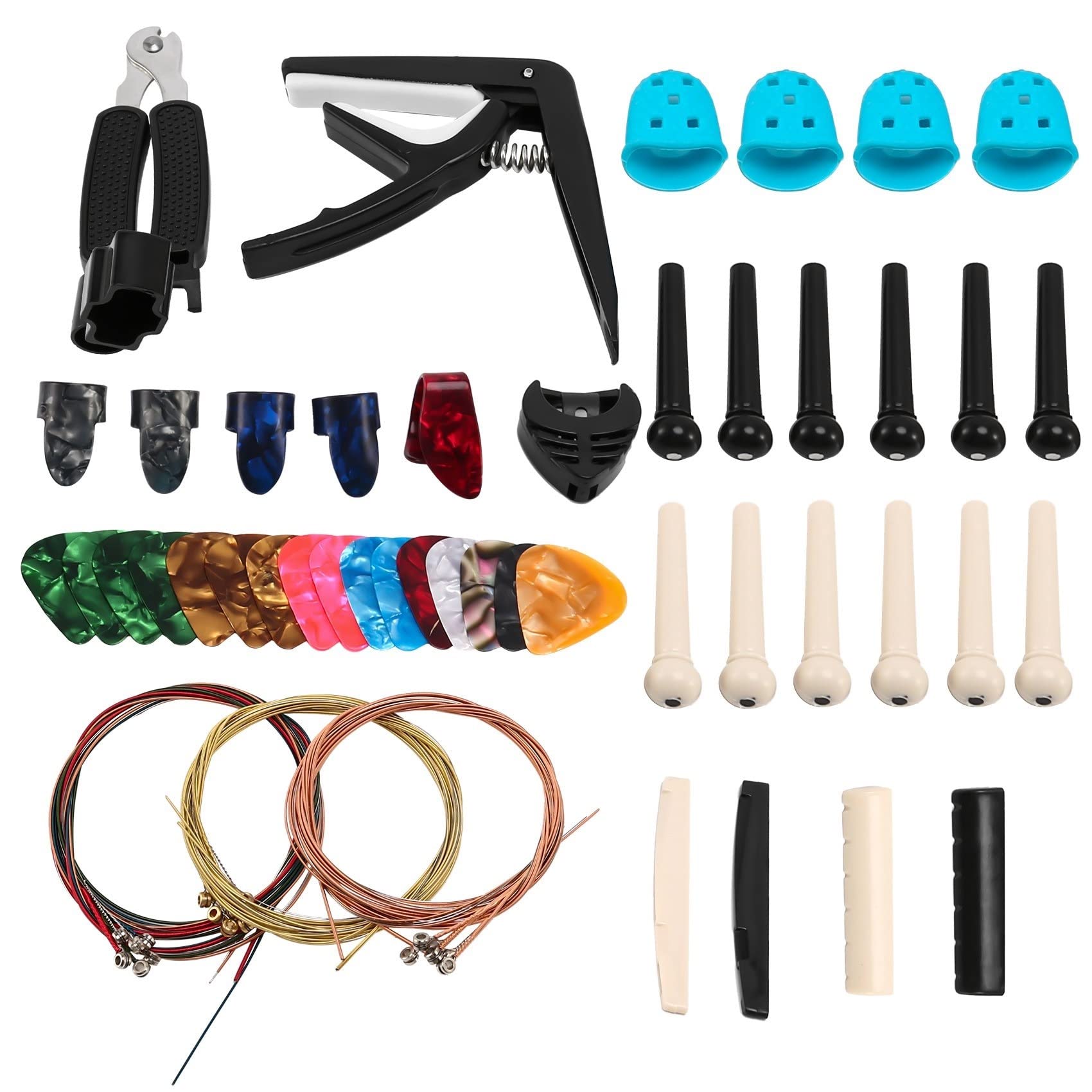 strumenti per la riparazione della chitarra Kit Di Accessori Per Chitarra Strumento Di Cambio Per Chitarra Acustica Per Chitarristi E Chitarristi Principianti