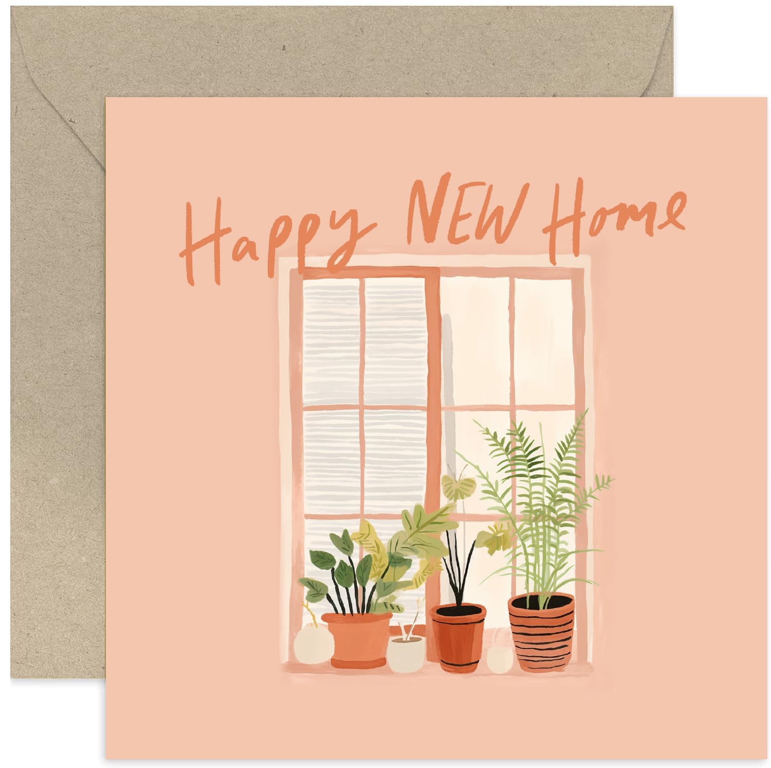 Biglietto Di Auguri Old English Co. Per Nuova Casa – Happy New Pad, Design Divertente Con Rana - 3