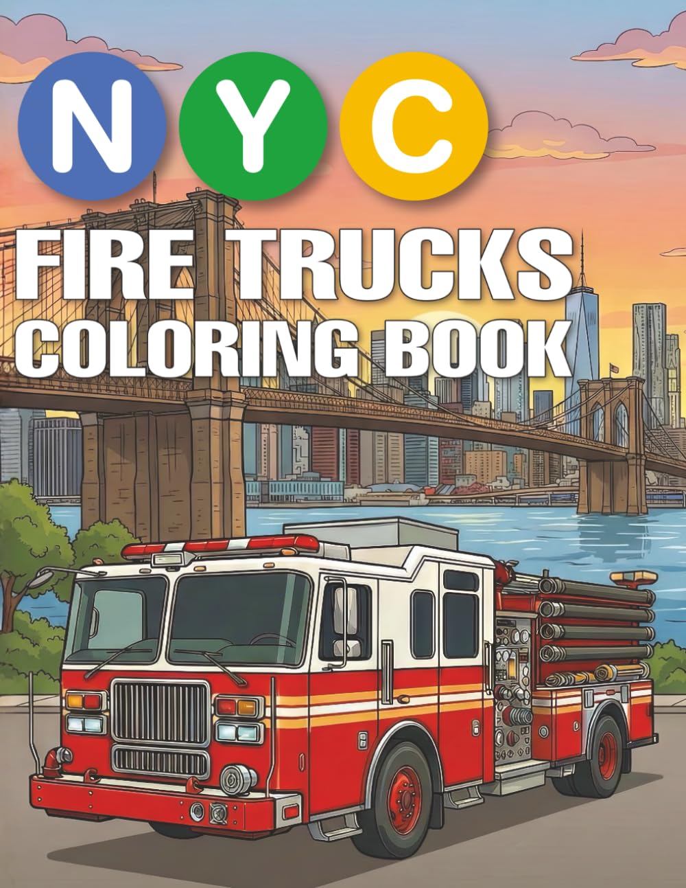 NYC Fire Trucks Coloring Book (NYC Coloring Books)