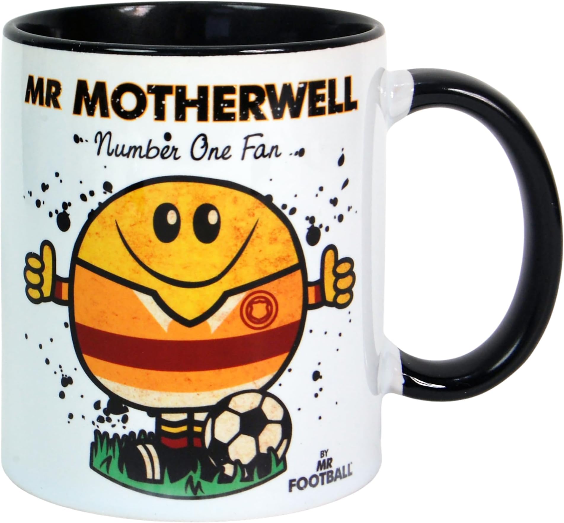 Kapow GiftsMr Motherwell Mug - Gift Merchandise for Football Fan, Ceramic, 250ml
